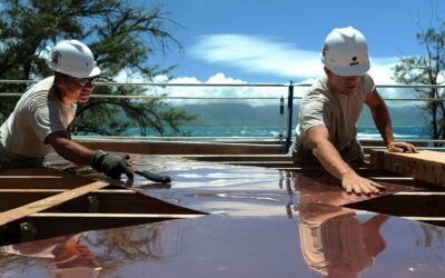 Protección contra el calor en trabajo al aire libre