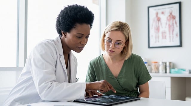 Doctora atiende a mujer alude a nuevas normas de Medicaid
